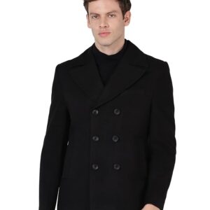 Jet Black Men Coat